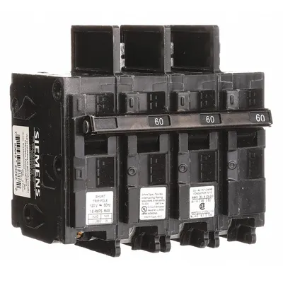 SIEMENS BQ3B06000S01 BQ Series Miniature Circuit Breaker - BQ & BQH Series, Bolt-On Siemens Miniature Circuit Breakers