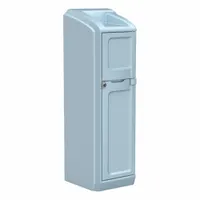 CORTECH Locker with Door: Blue Gray, 78 1/2 in Overall Ht, 26 in Overall Wd, 26 in Overall Dp (MPN 7300BG)