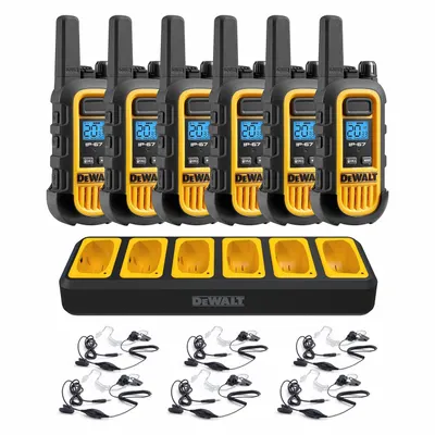 DEWALT DXFRS300BCH6-SV1 FRS/GMRS Handheld Two-Way Radio - FRS & GMRS Personal Radios