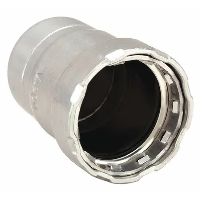 VIEGA MEGAPRESS Press-Fit Cap, 1/2 in, Steel, EPDM - Steel Press Pipe Fittings