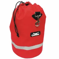 CONDOR Fleece Lined Bag: Bag, Polyester, Red, Drawstring Closure, 14 in Lg