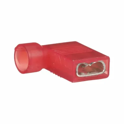 PANDUIT DNFR18-250FIB-M Fully Insulated Flag Disconnect, Nylon, Red, 22-18 AWG - Fully Insulated Flag Disconnects