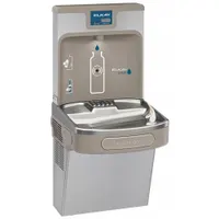 ELKAY Drinking Fountain with Bottle Filler: On-Wall, 8 gph @ 50°F, Stainless Steel, Gray (MPN LZS8WSSK)