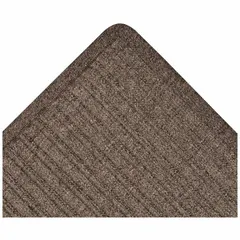 Heavy-duty indoor/outdoor ribbed scraper-dryer mat made of polypropylene and rubber. Measures 3 ft x 10 ft with a 3/8 in thickness in Charcoal. Designed to scrape dirt and moisture from footwear at building entrances, reducing slip hazards and floor wear in high-traffic areas.