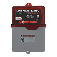 SJE-RHOMBUS Dual Level Alarm: High Level, 120V AC, Auto, 82 dB, Audio/Visual, 2 Alarm Inputs, 3R (MPN 1052374)