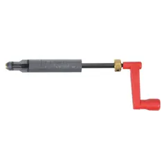 This plastic prewinder tool is designed for installing metric coarse-thread, right-hand helical inserts made of 18-8 stainless steel. With an 8-inch overall length, it facilitates the prewinding of inserts into threaded holes during assembly or repair operations.