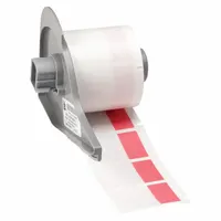 Wraparound Label: 1 1/2 in x 1 in, 1 in, Vinyl, Red (Matte), For 10 AWG to 4 AWG Wire Gauge (MPN M7-31-427-RD)