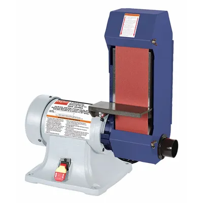 Dayton Belt Grinder: For Metal/Plastic/Wood, 120 V/240 V, Single-Phase, 0.8 hp - Benchtop Belt Machines