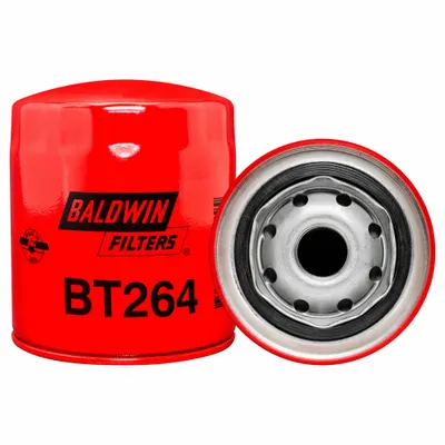 BALDWIN FILTERS Oil Filter: BT264, 7/8"-14 Thread Size, 4 3/8 in Overall Ht - Spin-On Oil Filters