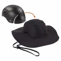 Bump Cap: Black, Rear Sliding Buckle, Head Protection Venting, Polyethylene, Solid (MPN 8957)