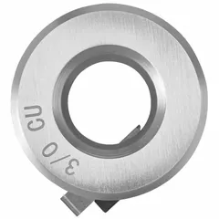 Copper stripping bushing for use with the DCE151 XR tool. Accommodates THHN/XHHW wire up to 3/0 AWG maximum. Single-piece accessory for stripping copper wire in electrical installations and maintenance tasks.