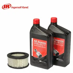 This air compressor parts kit includes components for initial setup or maintenance of compatible compressors. It is used in industrial pneumatic systems to support reliable operation. The kit is designed for use with INGERSOLL RAND equipment.