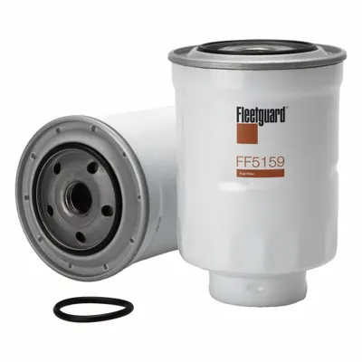 FLEETGUARD Automotive Fuel Filter: 8 1/2 in Overall Lg, 3 11/16 in Outside Dia, Cellulose - Spin-On Fuel Filters