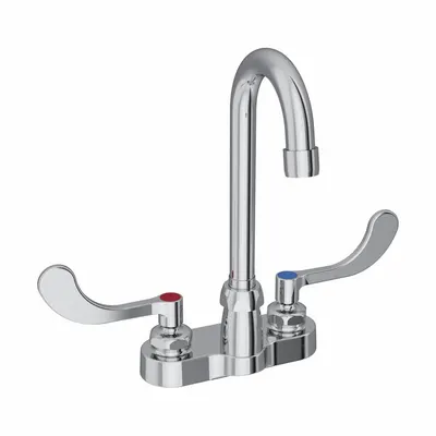 ELKAY Handle-Operated Faucet: Elkay, Brass, Centerset, Deck, 2 Mounting Holes - Centerset Kitchen Faucets