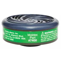 Cartridge: Ammonia (AM)/Methylamine (MA), Green Color, Bayonet, Air Purifying Respirator, 2 PK (MPN 7400)