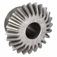 Steel straight tooth miter gear with 24 teeth, 20° pressure angle, and 1/2 in bore. Designed for 1:1 ratio, 90-degree power transmission in inch-system industrial machinery such as conveyors and machine tools