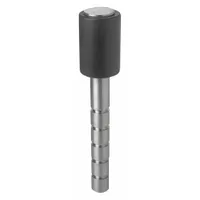 Door Stop: Floor - Mounted, 1 in Wd, 3 in Overall Ht, Stainless Steel (MPN 468-RKW)