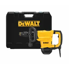 This chipper-style corded demolition hammer features an inline SDS-Max design delivering 7.7 ft-lb of impact energy at 2,900 bpm. It operates on 120V AC and weighs 16.2 lb. Suitable for heavy-duty concrete and masonry breaking, chipping, and scaling in construction and renovation applications.