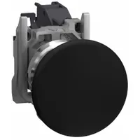 SCHNEIDER ELECTRIC Mushroom Head Push Button: 22 mm, Metallic, Mushroom Head Profile, 1NO (MPN XB4BC21GEX)