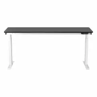 VERSADESK Electric Sit-Stand Desk: Black, Wood, 72 in Overall Wd, 24 in Overall Dp, Laminate/Steel (MPN VT1077224-03-01)