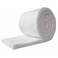 Ceramic Fiber Insulation: Aluminum Silicate, 12.5 ft Lg, 4 ft W, 2 in Thick, 74 lb Wt, 0.75 R-Value (MPN CF8-2-48X125)