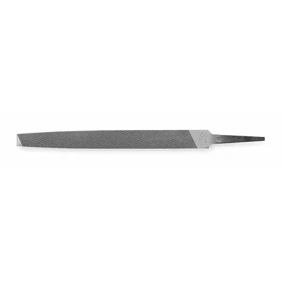NICHOLSON Machinists File: Rectangular, Smooth Cut, 4 in Lg without Tang, 7/16 in Wd - Tapered Single-Cut Rectangular Files
