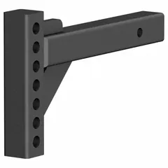 This CURT towing shank provides a secure connection point for trailers and towed equipment. With a 12 in overall length, 2 in overall width, and 7 1/2 in height, it fits standard receiver hitches for light- to medium-duty towing applications.