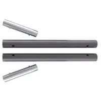 SNAP-LOC Handle Extension Bar Set: 400 lb Load Capacity, 15 in Overall Lg, 1 1/4 in Dia, Steel, Gray (MPN SLABEI)