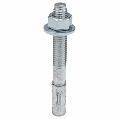 RED HEAD Wedge Anchor: 4 1/4 in Overall Lg, 1/2 in Dia, 1/2"-13 Thread Size, Stainless Steel - 18-8 Stainless Steel Wedge Anchors