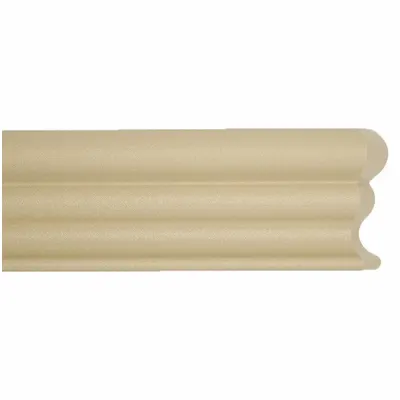 ACROVYN Accent Rail: FR-252, PETG, Beige, 2 1/2 in Overall Ht - PETG Crash Rails & Bumper Guards