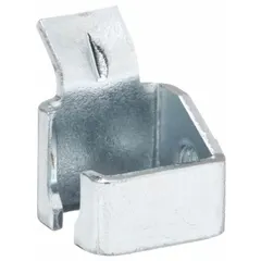 Handle lockoff accessory for Square D QO circuit breakers. Secures the breaker handle in the off position to prevent accidental re-energization during maintenance or servicing. Used in lockout/tagout procedures for electrical panels.