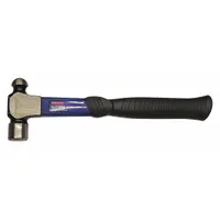 Hammer: Fiberglass, Steel, 8 oz Head Wt, 7/8 in Face Dia, 11 in Overall Lg, Textured Grip (MPN 45RC15)