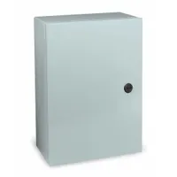 WIEGMANN Enclosure: Steel, 24 in x 24 in x 12 in, NEMA 12/13/3R/4, Solid Cover, Hinged (MPN N412242412C)