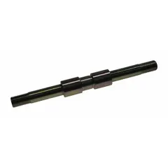 Hanger shaft for use in conveyor systems to support and align shafting. Fits Dayton brand equipment. Suitable for material handling applications requiring proper load distribution and shaft alignment.