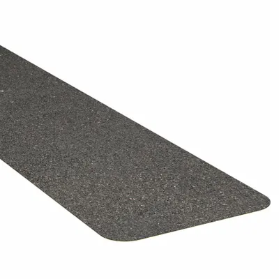 3M Anti-Slip Tread: Coarse, 60 Grit Size, Black, Solid, 6 in x 24 in, 30 mil Tape Thick - Medium Traffic Antislip Treads