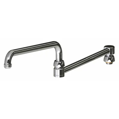 CHICAGO FAUCETS Spout: Spout, Double-Joint, Double Jointed/Swivel Spout, Brass - Double-Jointed Faucet Spouts