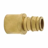 UPONOR Barbed Fitting Adapter: 3/4 in ID x 1/2 in Pipe Size, Barbed x Cup, Brass/Copper, Expansion (MPN LF4517550)