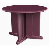 CORTECH Table: 29 in Overall Ht, 48 in Overall Dia, No Game Top, Ballast Accepted, Burgundy (MPN 66751BY)