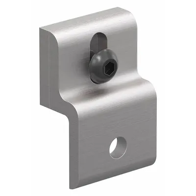 FAZTEK Mesh Panel Retainer: For Mesh Panel, Anodized, Silver, Aluminum, Inch - Panel Retainers