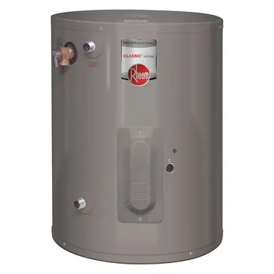 RHEEM Electric Water Heater: 120V AC, 30 gal, 2,000 W, Single Phase, 32 in Ht - Compact Commercial Electric Water Heaters