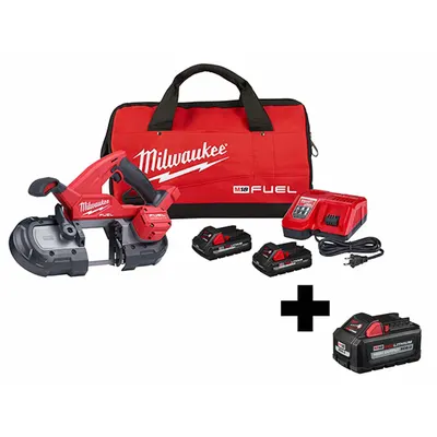 MILWAUKEE Cordless Band Saw Kit 2829-22, 48-11-1865 - Milwaukee Cordless Band Saws