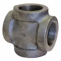 Metal Pipe Cross: 2 1/2 in x 2 1/2 in x 2 1/2 in x 2 1/2 in, Class 125, 175 psi @ -20° to 150°F (MPN 0300109808)