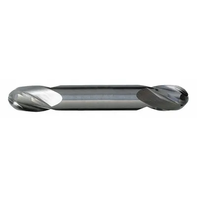 CLEVELAND Ball End Mill: Carbide, Double End, 4 Flute, 3/8" Mill Dia, 3/4" LOC - Double-End Carbide Ball End Mills for Aluminum