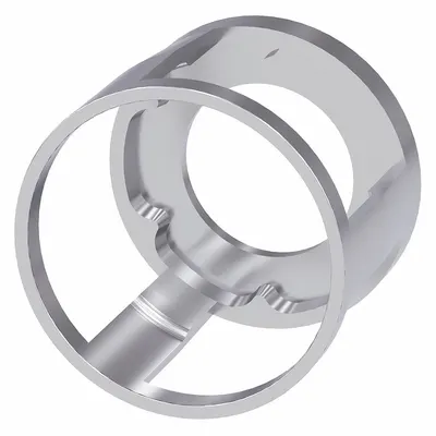 Siemens Pushbutton Guard: 22 mm Panel Mounting Hole Dia, Silver, Metal - Guards for Push Buttons