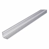LORIENT Smoke and Draft Seal: Fin, Self-Adhesive Mounting, Std, Flex Elastomer/Rigid PVC, Clear (MPN 5025CL-36)