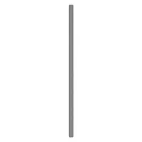 ASI GLOBAL Partition Column: Steel, Smooth Semi Gloss, Charcoal, 82 in Ht, 3 in Wd, 1 1/4 in Thick (MPN 40-91370303-23)