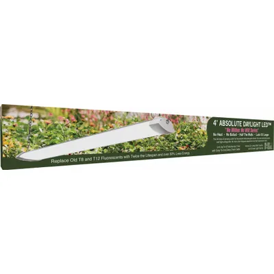 MIRACLE LED Grow Light Fixture: For Bulb Type Integrated LED, 120V AC, LED, Linkable - Bay Light Fixture Kits