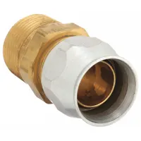 Straight reusable hydraulic hose fitting with NPTF male thread on one end and hose connection on the other. Fitting size 1 in x 1 in, thread size 1"-11-1/2, for -16 dash size hose. Suitable for connecting hose to NPTF ports in hydraulic systems