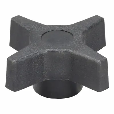 INNOVATIVE COMPONENTS 4-Arm Knob with Threaded Hole - 4-Arm Knobs with Threaded Hole