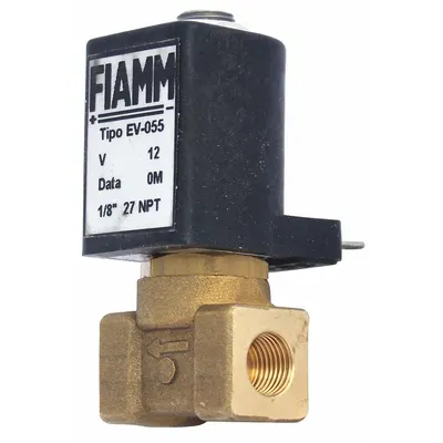 FIAMM Solenoid Air Valve, 3 in Lg, 2 3/4 in Wd, 1/2 in Ht, Copper - Horn Accessories
